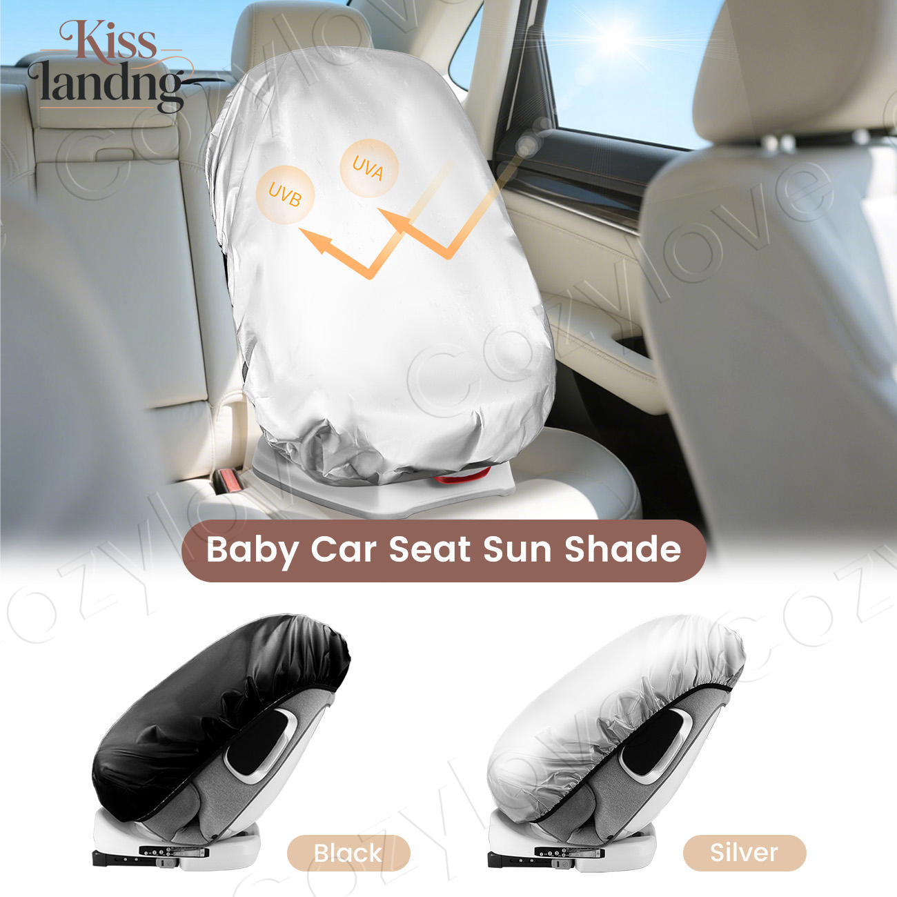 Infant Car Seat Cover - Pare-soleil universel pour siège auto pour