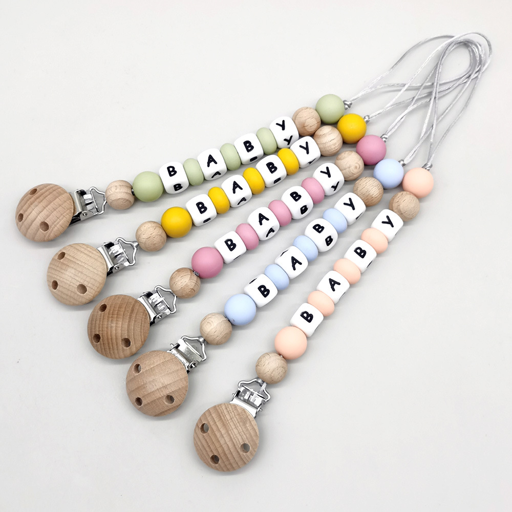 Baby Products Toys - Clips de sucette avec nom personnalisé,