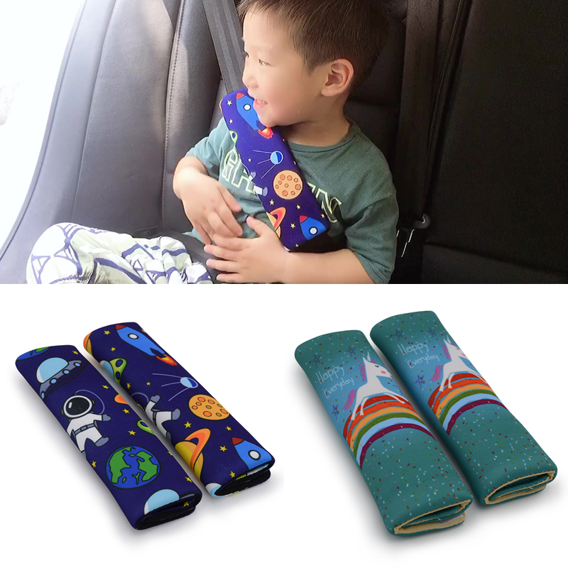 Infant Car Seat Cover - 2 Pièces Coussinets de Protection Mignons